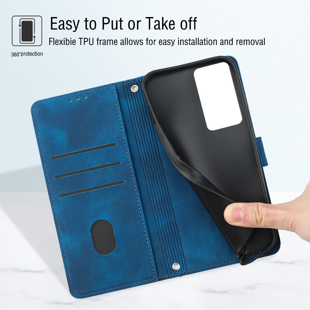 For Xiaomi Redmi K50 K50 Pro PT005 YB Imprinting Series-6 Stand Wallet Phone Case Skin Touch Leather Phone Cover For Xiaomi Redmi K50 K50 Pro PT005 YB Imprinting Series-6 Stand Wallet Phone Case Skin Touch Leather Phone Cover